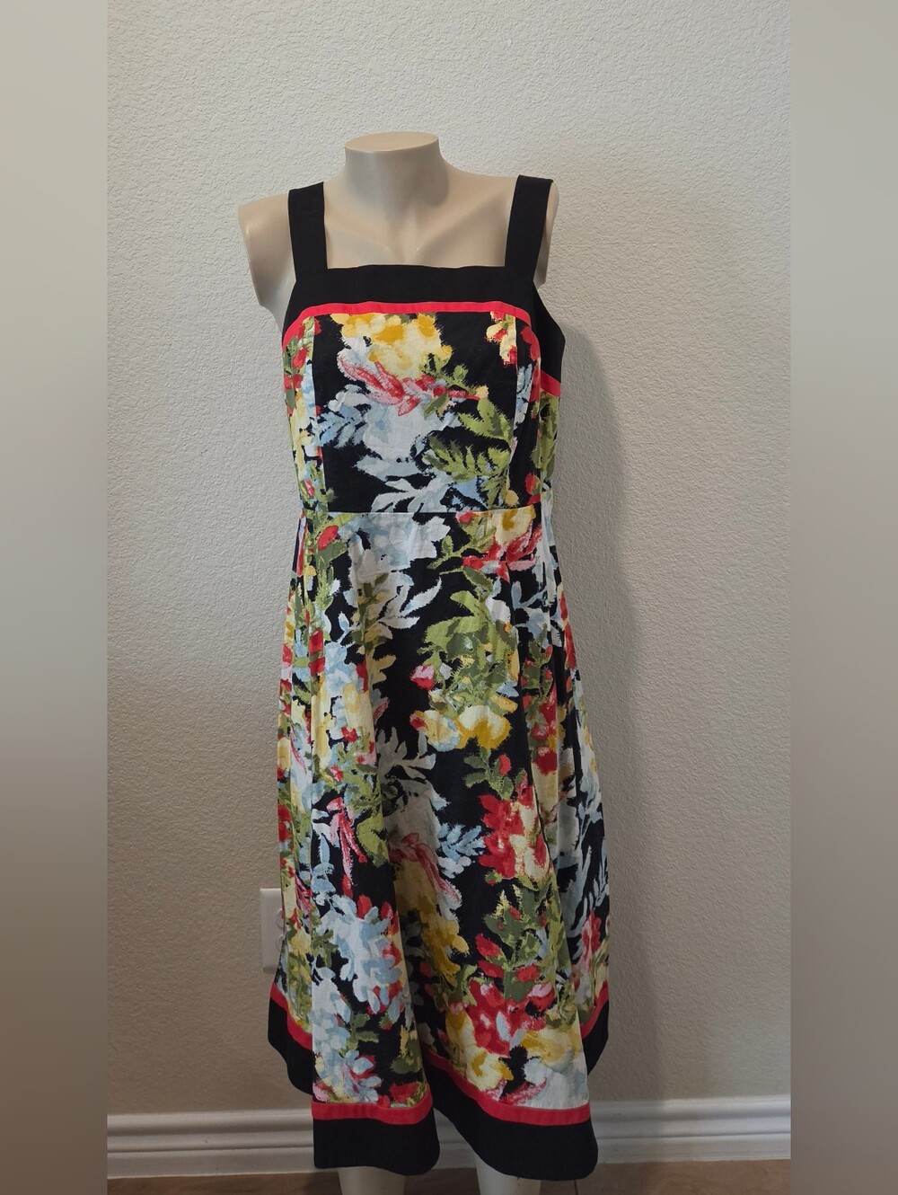 Lane Bryant Summer Dress & Coral Open Cardigan - Picture 4 of 7